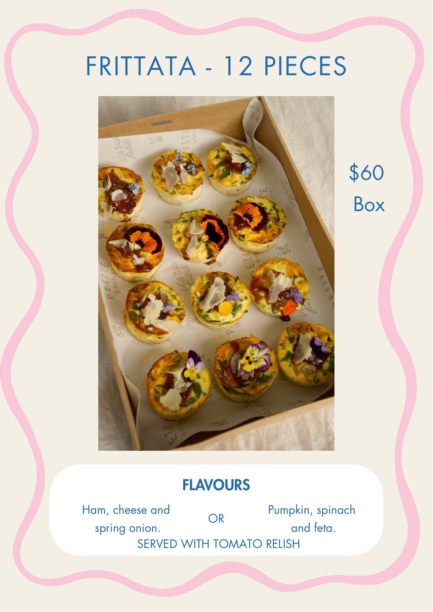 Petite by Matilda catering menu page 14